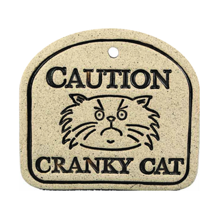 Handcrafted 4x3.5-inch weatherproof stoneware plaques with rustproof 14.5-inch hangers. Handcrafted in Kingston, Ontario at Amaranth Stoneware.