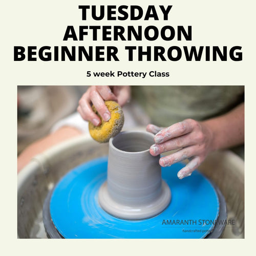 Tuesday Afternoon Throwing Beginner Class (February Start) - Amaranth Stoneware Canada