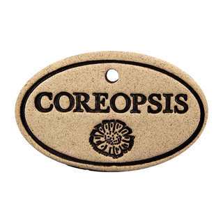 Garden Markers: white stoneware, 3.5"x2.25", weatherproof, rustproof hanger included. Unique leaf design. Handcrafted in Kingston, Ontario at Amaranth Stoneware.