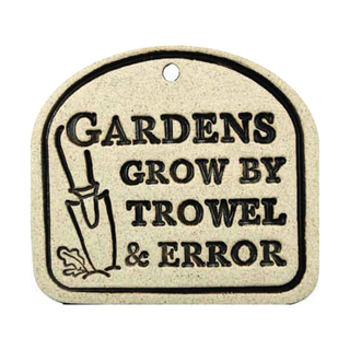 Handcrafted 4x3.5-inch weatherproof stoneware plaques with rustproof 14.5-inch hangers. Handcrafted in Kingston, Ontario at Amaranth Stoneware.
