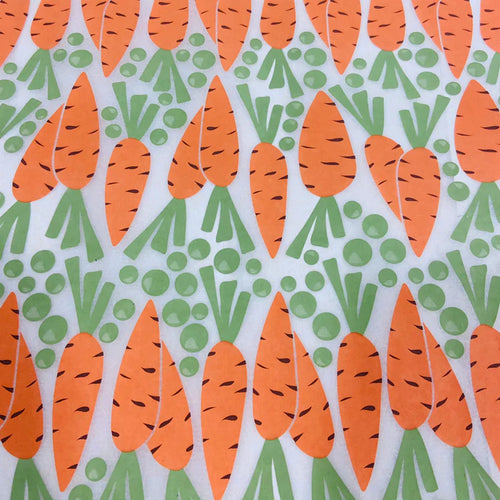 Peas & Carrots (Multi-Coloured) - Underglaze Transfer Sheet by Elan Pottery