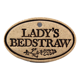 Garden Markers: white stoneware, 3.5"x2.25", weatherproof, rustproof hanger included. Unique leaf design. Handcrafted in Kingston, Ontario at Amaranth Stoneware.