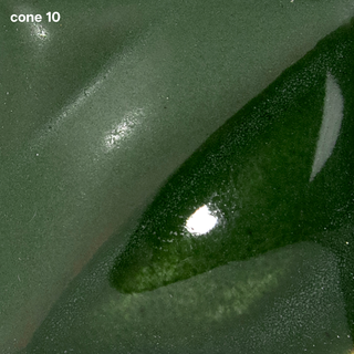 Light Green Velvet Underglaze is a bright spring green at cone 05, darkens to forest green at cone 5, and deepens to pine green at cone 10. Amaranth Stoneware Canada.