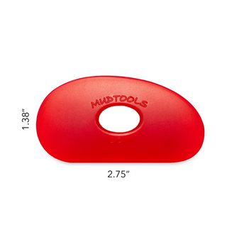 Very Soft Kidney-Shaped pottery Ribs are ideal for detail work and finishing rims. Flexible polymer material resists burrs and cracks. Amaranth Stoneware Canada.