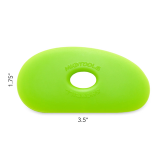 Shape 1 Polymer Kidney-Shaped Ribs are versatile for sculpting, hand-building, and throwing. Flexible, durable, and polished with use. Amaranth Stoneware Canada.