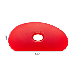 Shape 5 Polymer Ribs offer larger surface coverage, perfect for smoothing slabs of clay. Flexible and durable for all clay work. Amaranth Stoneware Canada.