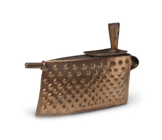 Saturation Gold has a smooth, satin/matte finish that is a dark gold similar to bronze when fired. Amaranth Stoneware Canada.