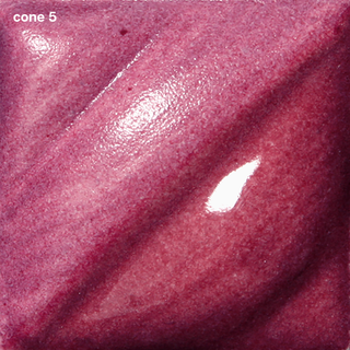 Rose Velvet Underglaze is a deep magenta that darkens at cone 05, becomes patchy at cone 5, and burns out at cone 10. Amaranth Stoneware Canada.