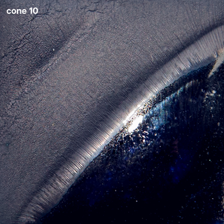 Royal Blue Velvet Underglaze is a deep navy blue that darkens at cone 5 and nearly black at cone 10. Amaranth Stoneware Canada.