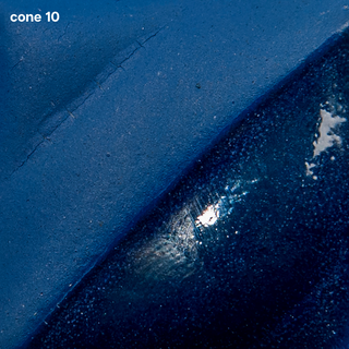 Teal Blue Underglaze is rich sapphire at cone 05, deepens to medium blue at cone 5, and darkens at cone 10. Amaranth Stoneware Canada.