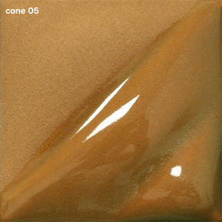 Teddy Bear Velvet Underglaze is a warm tan at cone 05, darkens to russet at cone 5, and lightens at cone 10. Amaranth Stoneware Canada.