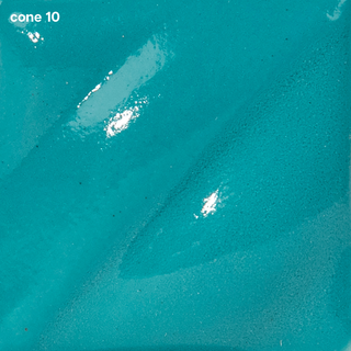 Turquoise Blue Velvet Underglaze is cyan at cone 05, deepens at cone 5, and darkens at cone 10. Amaranth Stoneware Canada.