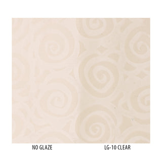 VI-60 White Velvet Ink Underglaze, a snow white, is bright at cone 05, softens at cone 5, and warms slightly at cone 10, maintaining a clean white. Amaranth Stoneware Canada.