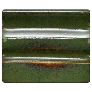 Spectrum’s 1534 Dark Jugnle is a cone 4/6 stoneware glaze. Amaranth Stoneware Canada.