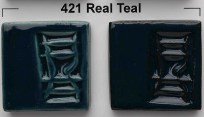 421 Real Teal Gloss Glaze by Opulence - Amaranth Stoneware Canada
