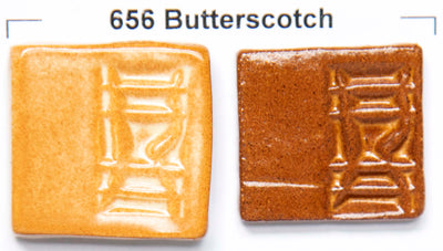 656 Butterscotch Reduction Look Glaze by Opulence - Amaranth Stoneware Canada