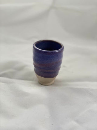 Amethyst glaze, multihued purple with warm and cool tones. Amaranth Stoneware Canada.
