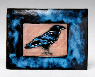 Solid black glaze, opaque with a smooth, glossy finish. Amaranth Stoneware Canada.