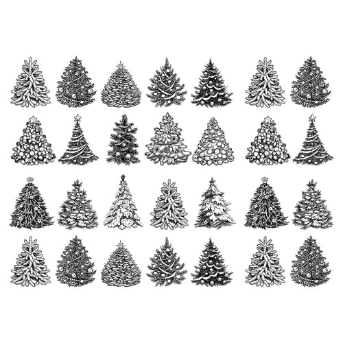 Holiday Trees - Underglaze Transfer - Amaranth Stoneware Canada