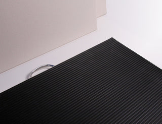 X-Board™ is a portable, durable clay board with a galvanized steel handle, non-skid rubber base, and canvas surface for easy wedging. Amaranth Stoneware Canada.