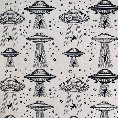 UFO Alien Abductions - Underglaze Transfer Sheet by Elan Pottery