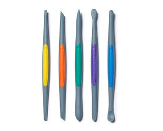 Clay Finishing Tools (Medium): Strong-Firm Silicone Set (5pcs) CFSM5-10488