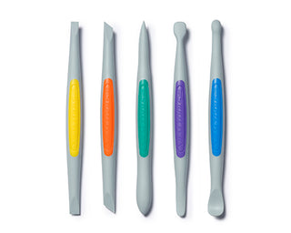 Clay Finishing Tools (Medium): Flex-Firm Silicone Set (5pcs) CFFM5-10487