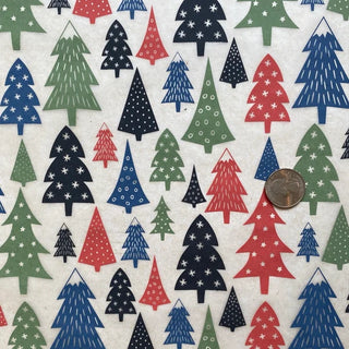 Holiday Trees (Multi-Coloured) - Underglaze Transfer Sheet by Elan Pottery