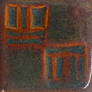 Ancient Iron glaze, translucent brown with varied tones and rivulets. Amaranth Stoneware Canada.