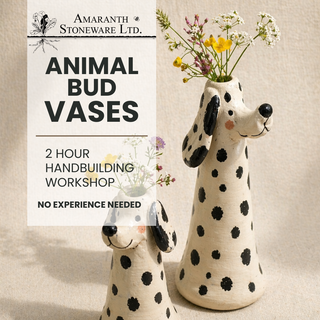 Animal Bud Vase- Handbuilding Workshop