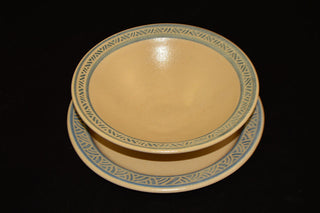 Apricot glaze, satiny finish soft to the touch and durable against cutlery. Amaranth Stoneware Canada