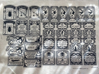 Apothecary Labels - Underglaze Transfer Sheet by Elan Pottery