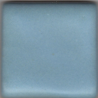 Baby Blue Satin glaze, bright blue with a smooth, warm finish. Amaranth Stoneware Canada.