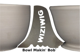 Bowl Makin' Bob creates a 16 oz bowl with a 3 3/4" rib, perfect for mugs or goblets. Use 1 1/2 lbs of clay. Amaranth Stoneware Canada.