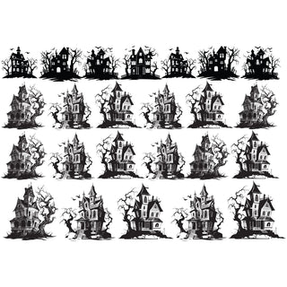 Haunted House 2 - Underglaze Transfer by Sanbao