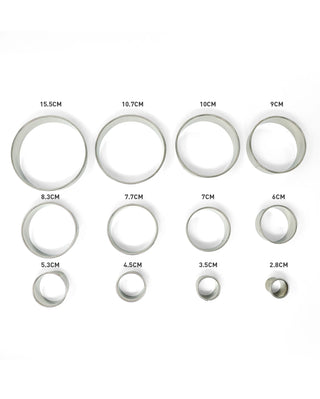 12 Pieces Round Cutter - by Sanbao