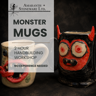 MONSTER Mugs! Hand building Workshop