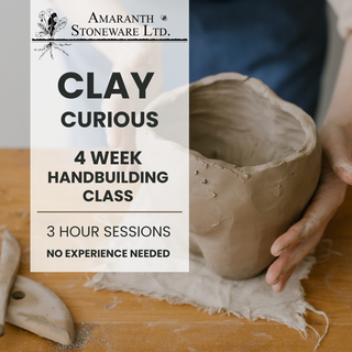 Clay Curious+: 4 Week Hand building Class