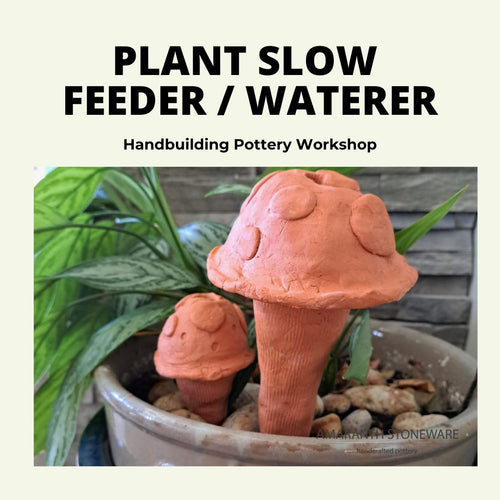 Mushroom Plant Slow Feeder/Waterer Handbuilding Workshop