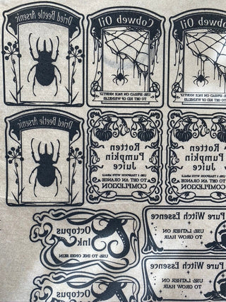 Apothecary Labels - Underglaze Transfer Sheet by Elan Pottery
