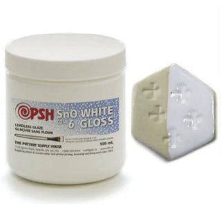 SNO White Gloss Glaze ^6 by PSH