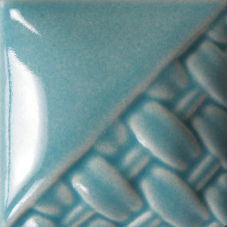 Cone 6: Translucent light blue gloss glaze providing beautiful color variations; lightens at Cone 10 while remaining translucent with no running off during firing. Amaranth Stoneware Canada.