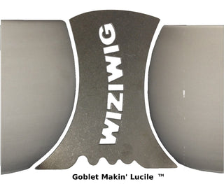 Goblet Makin' LucileXL is a stainless steel rib with 7 profiles for creating bowls, mugs, steins, and more. Laser cut from 18 gauge metal. Amaranth Stoneware Canada.