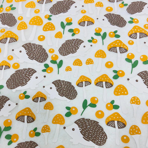 Hedgehogs (Multi-Coloured) - Underglaze Transfer Sheet by Elan Pottery