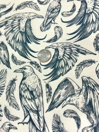 Ravens - Underglaze Transfer Sheet by Elan Pottery
