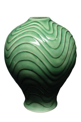 Glossy emerald green glaze. Cone 5-6. Dinnerware Safe. Safe for Spray Application. Mixable. Amaranth Stoneware.