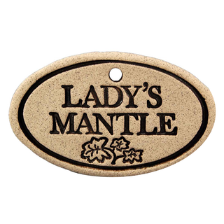 Garden Markers: white stoneware, 3.5"x2.25", weatherproof, rustproof hanger included. Unique leaf design. Handcrafted in Kingston, Ontario at Amaranth Stoneware.