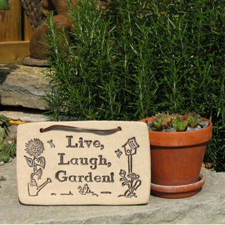 Live, Laugh, Garden! - Amaranth Stoneware Canada