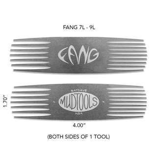 FANG scoring tools offer three tooth sizes for any clay type. Made from cutlery-grade stainless steel. Amaranth Stoneware Canada.