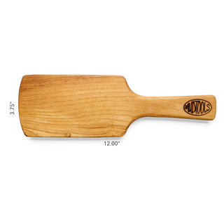 Sherrill Mudtools Paddle is crafted from reclaimed hardwood for lasting use. Includes a blue sleeve for smooth clay work. Amaranth Stoneware Canada.